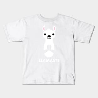 LLAMASTE: Funny Namaste Lama Alpaca Shirts & Gifts for Yoga Lovers Kids T-Shirt